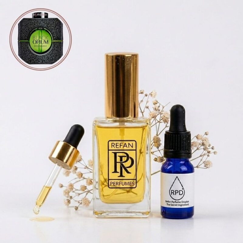 Refan 022 inspired by Black Opium Illicit Green Yves Saint Laurent perfume